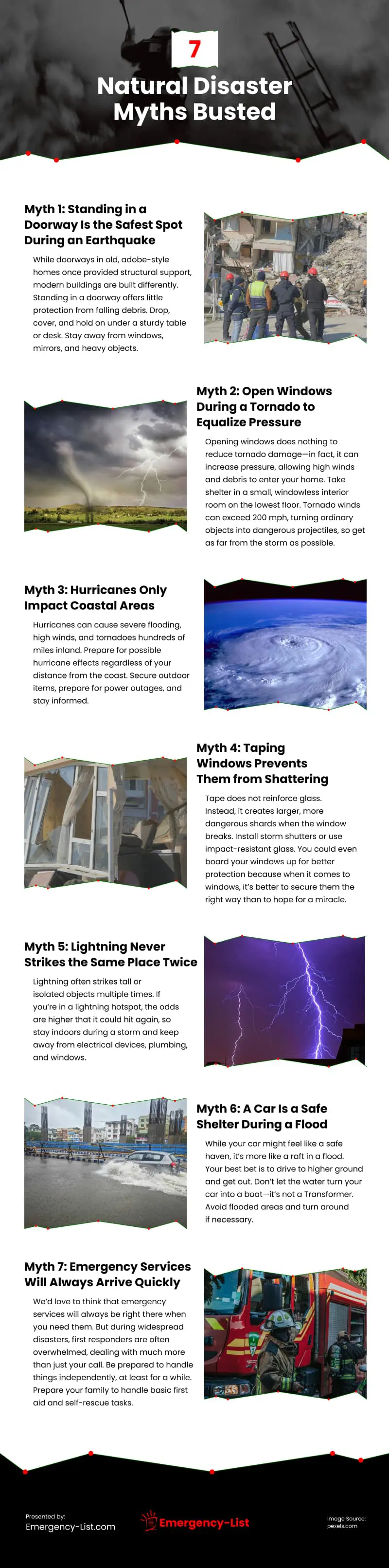 7 Natural Disaster Myths Busted Infographic
