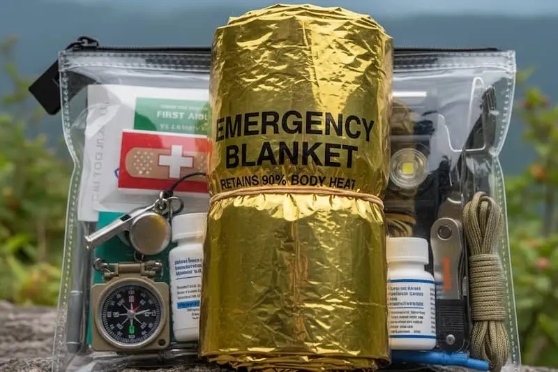 Emergency Blanket Personal Survival Kit