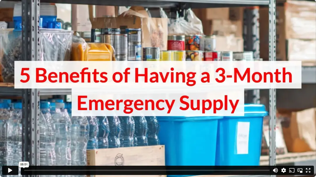 5 Benefits of Having a 3-Month Emergency Supply