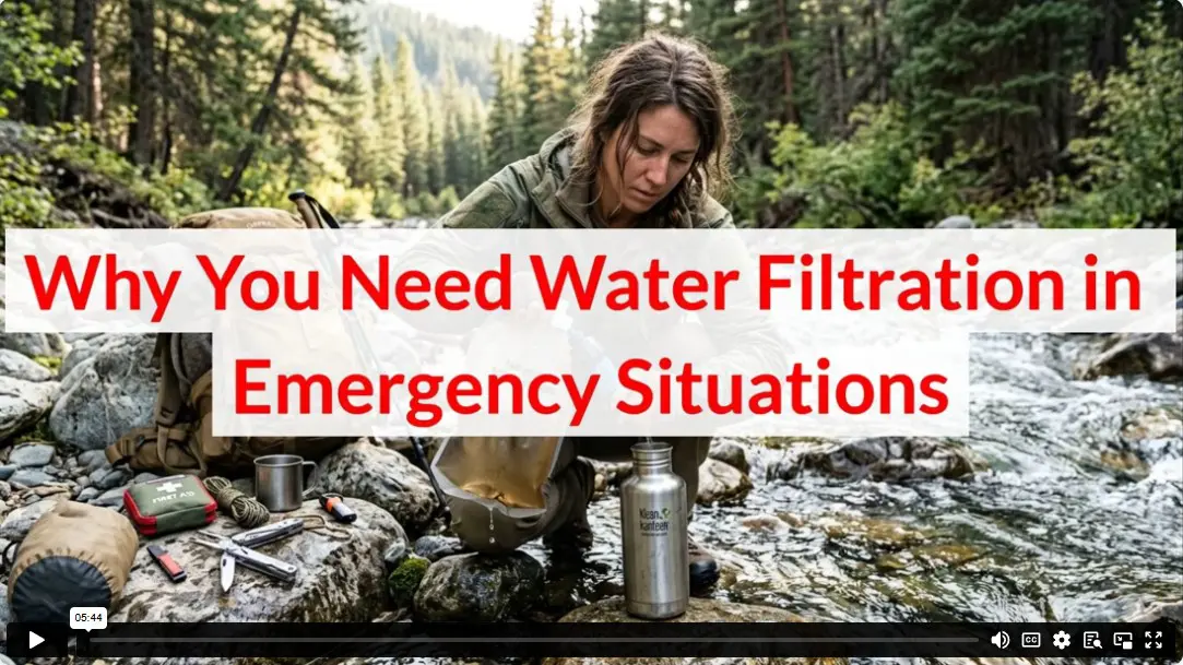 Why You Need Water Filtration in Emergency Situations