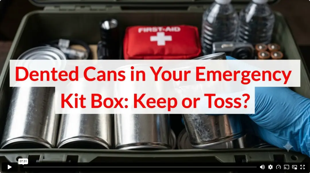 Dented Cans in Your Emergency Kit Box: Keep or Toss?