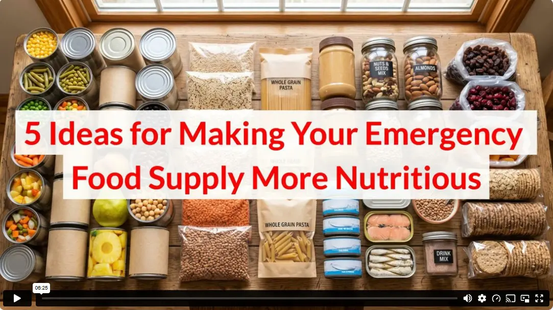 5 Ideas for Making Your Emergency Food Supply More Nutritious