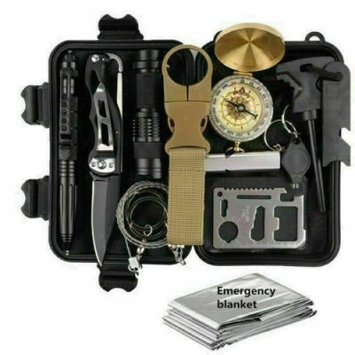 14-In-1 Outdoor Emergency Survival Kit Camping Hiking Tactical Gear