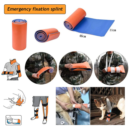 CARBOU First Aid Universal Aluminum Splint Roll Medical Survival