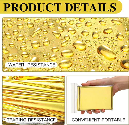 Outdoor Emergency Gold-Sliver Survival Blanket Waterproof First Aid