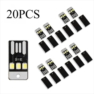 20PCS Mini night light 2835SMD book light bulb 5V 0.2W LED U-shaped