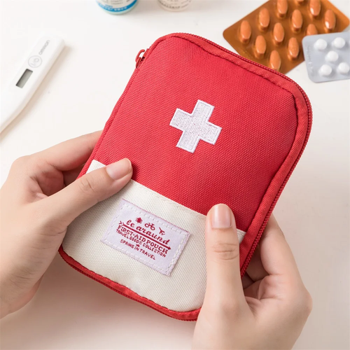 3 Pcs/set Portable Medical Storage Bag Camping Emergency First Aid Kit