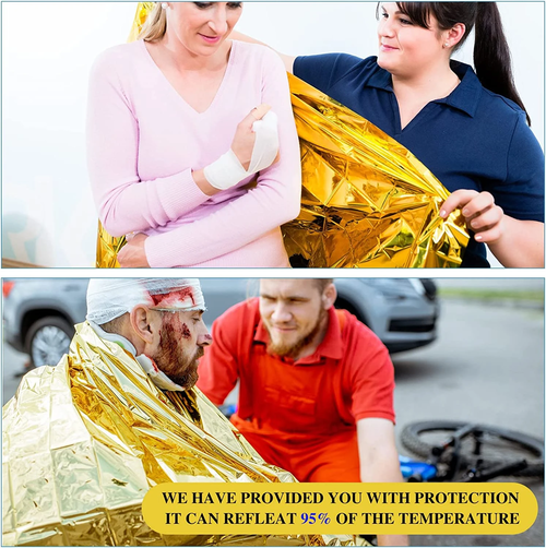Outdoor Emergency Gold-Sliver Survival Blanket Waterproof First Aid