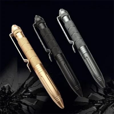 High Quality Steel Anti Skid Portable Self Defense Pen Aluminum Glass