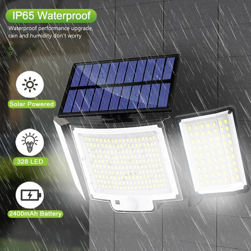 Solar Light Outdoor 328/348 LED Integrated Super Bright Motion Sensor