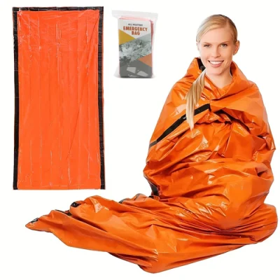 Emergency Sleeping Bag Portable Reusable Warm Survival Sleeping Bag