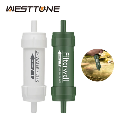 Westtune Outdoor Mini Water Filter Straw Camping Purification Portable