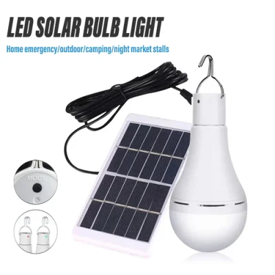 LED Solar Lamp Bulb Outdoor Waterproof Portable Solar Garden Hanging