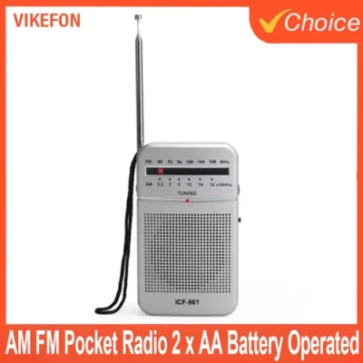 Full-Band AA Battery Small Portable Radio Mini AM FM Pointer Pocket
