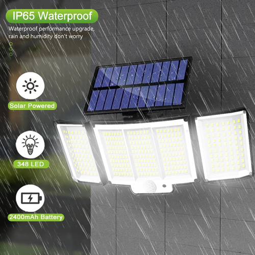 Solar Light Outdoor 328/348 LED Integrated Super Bright Motion Sensor