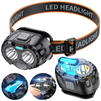 Powerful LED Headlamp IPX4 Waterproof Emergency Head Flashlight 250LM