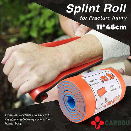 CARBOU First Aid Universal Aluminum Splint Roll Medical Survival