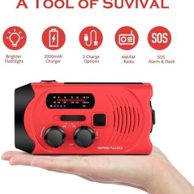 Wind Up Solar Radio Emergency Radio Crank Powered