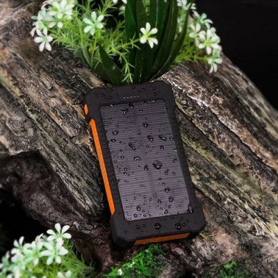10000mAh Solar Power Bank Waterproof Solar External Battery Emergency